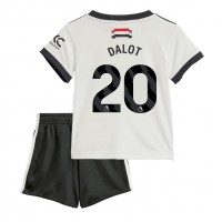 Manchester United Diogo Dalot #20 Tredje sæt Børn 2024-25 Kortærmet (+ Korte bukser)